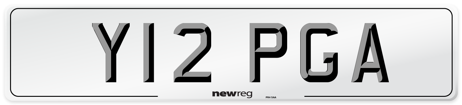 Y12 PGA Number Plate from New Reg